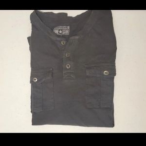 SzS converse long sleeve gray top